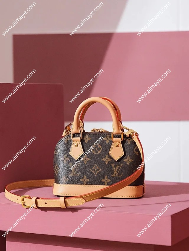 Louis Vuitton/ルイヴィトン ナノアルマ ショルダーミニハンドバッグ 