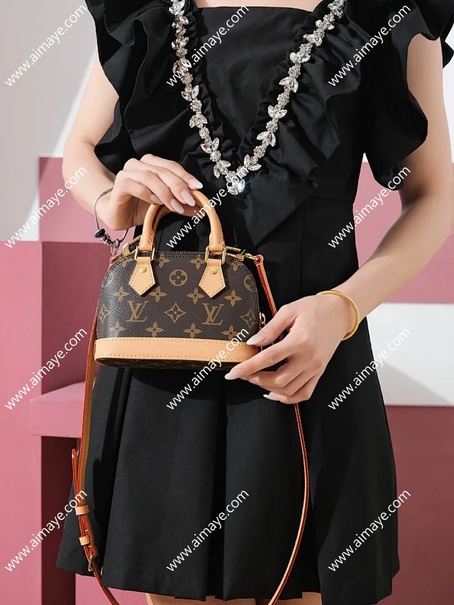 Louis Vuitton/ルイヴィトン ナノアルマ ショルダーミニハンドバッグ ...