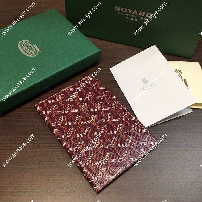 ゴヤール スーパーコピー GOYARD グルネル パスポートケース ボルドー 